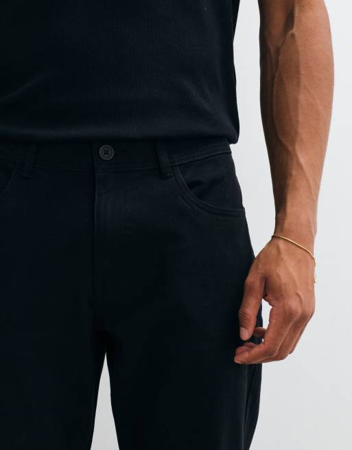 BLEND - Pantalones chinos negros de pernera recta estándar, 4 de 5