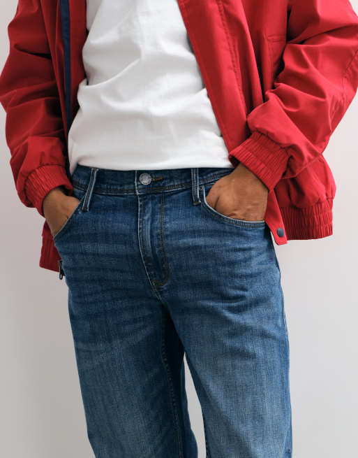 BLEND regular fit straight leg jeans in mid wash blue, 5 of 5