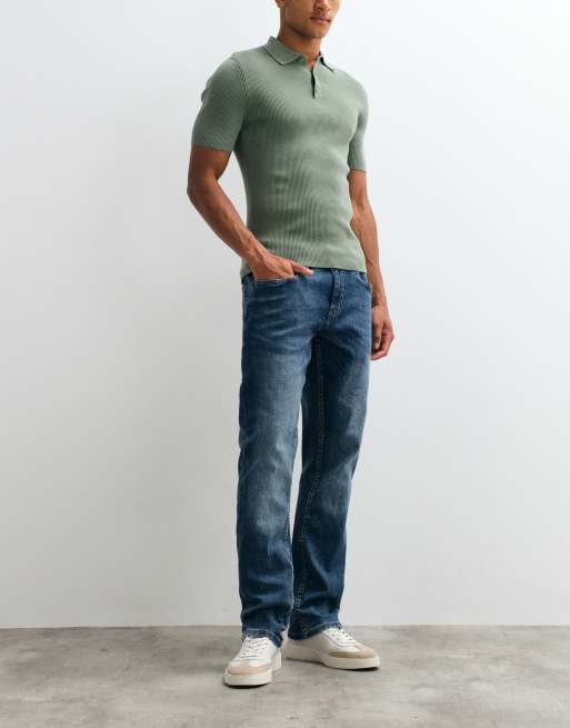 BLEND regular slim jeans in mid wash blue, 3 of 5