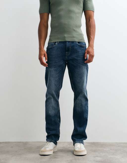 BLEND regular slim jeans in mid wash blue, 4 of 5