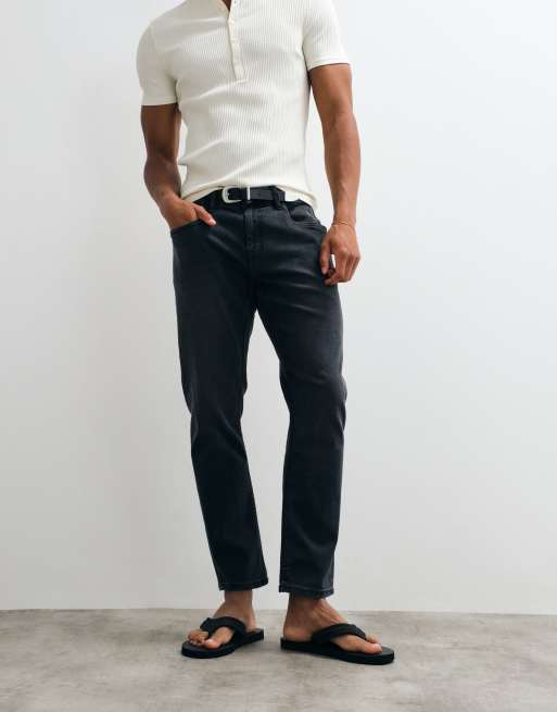 BLEND – Schmal geschnittene Regular-Fit-Jeans in Schwarz, 2 von 5