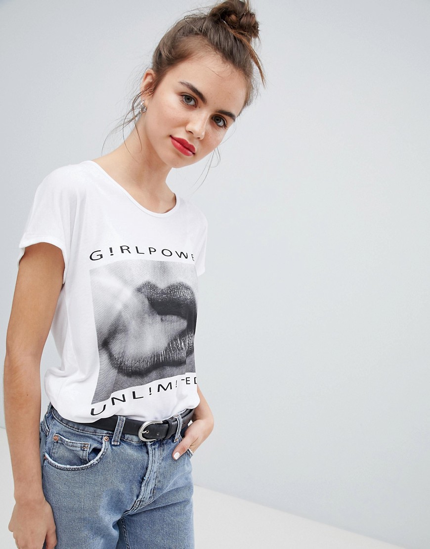 Allison Girl Power T-Shirt-White