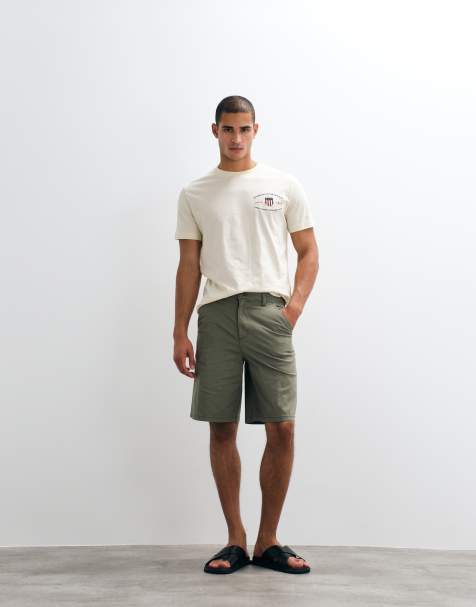BLEND - Short ample - Olive cendré - view 1