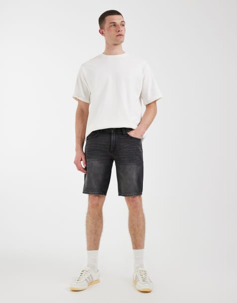 BLEND – Slim-Fit-Jeansshorts in schwarzer Waschung - view 1