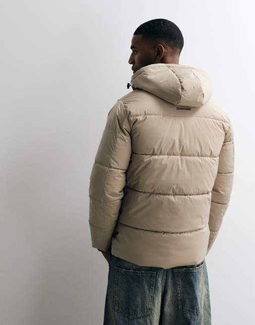BLEND Steppjacke mit Kapuze und Reißverschluss in Ecru, 3 von 5