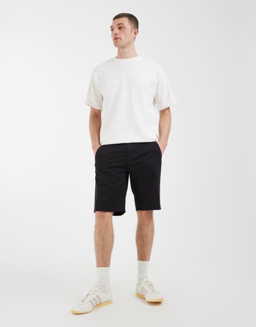 BLEND – Svarta, smala shorts i tyg med hög andel bomull, 2 av 5