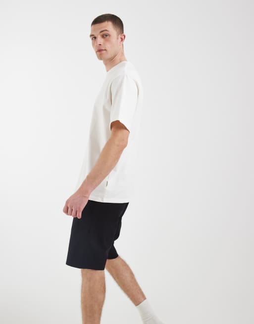 BLEND – Svarta, smala shorts i tyg med hög andel bomull, 3 av 5