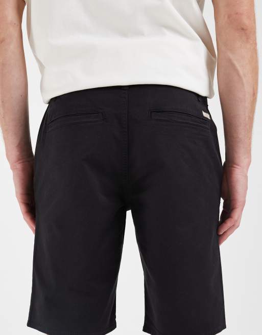 BLEND – Svarta, smala shorts i tyg med hög andel bomull, 5 av 5