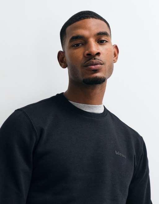 BLEND sweat-shirt regular fit riche en coton en noir, 3 de 5