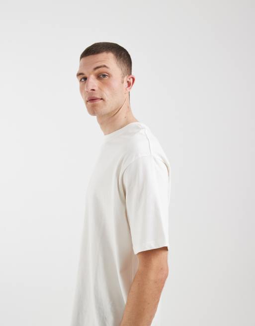 BLEND - T-shirt oversize en coton - Blanc, 4 de 5