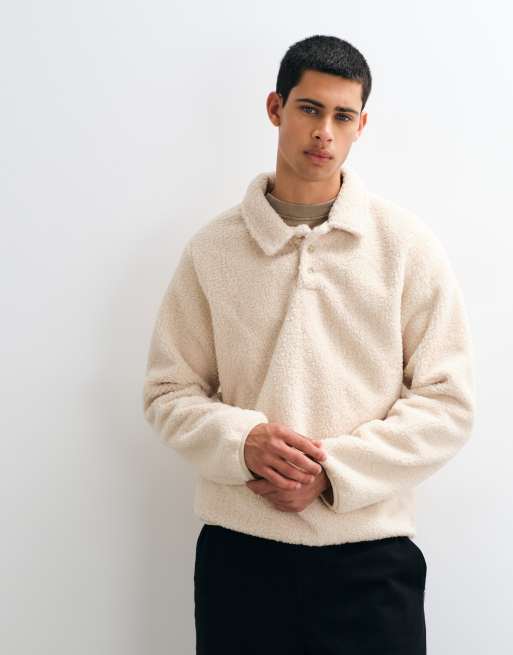 BLEND Teddy-Strick-Polohemd in Grau, 5 von 5