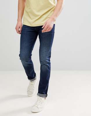 dark wash slim fit jeans