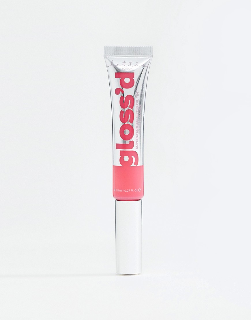 фото Блеск для губ lottie london gloss'd supercharged lip gloss oil - glazed-розовый