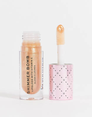 Помада и блеск для губ  Asos Блеск для губ Revolution Soft Glamour Shimmer Bomb – Glistening-Коричневый цвет