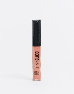 фото Блеск для губ rimmel london - oh my gloss! (down to gloss 125)-розовый