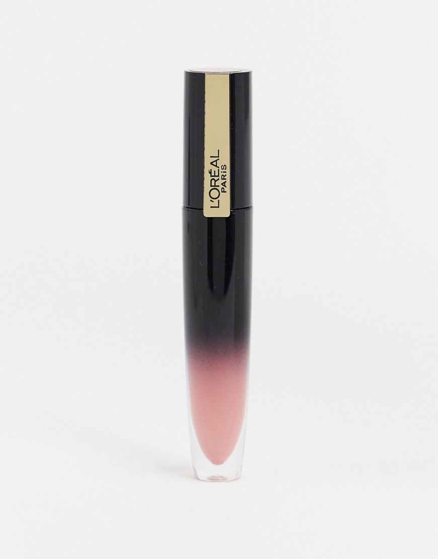 фото Блестящая жидкая губная помада l'oreal paris - brilliant signature (be captivating)-розовый