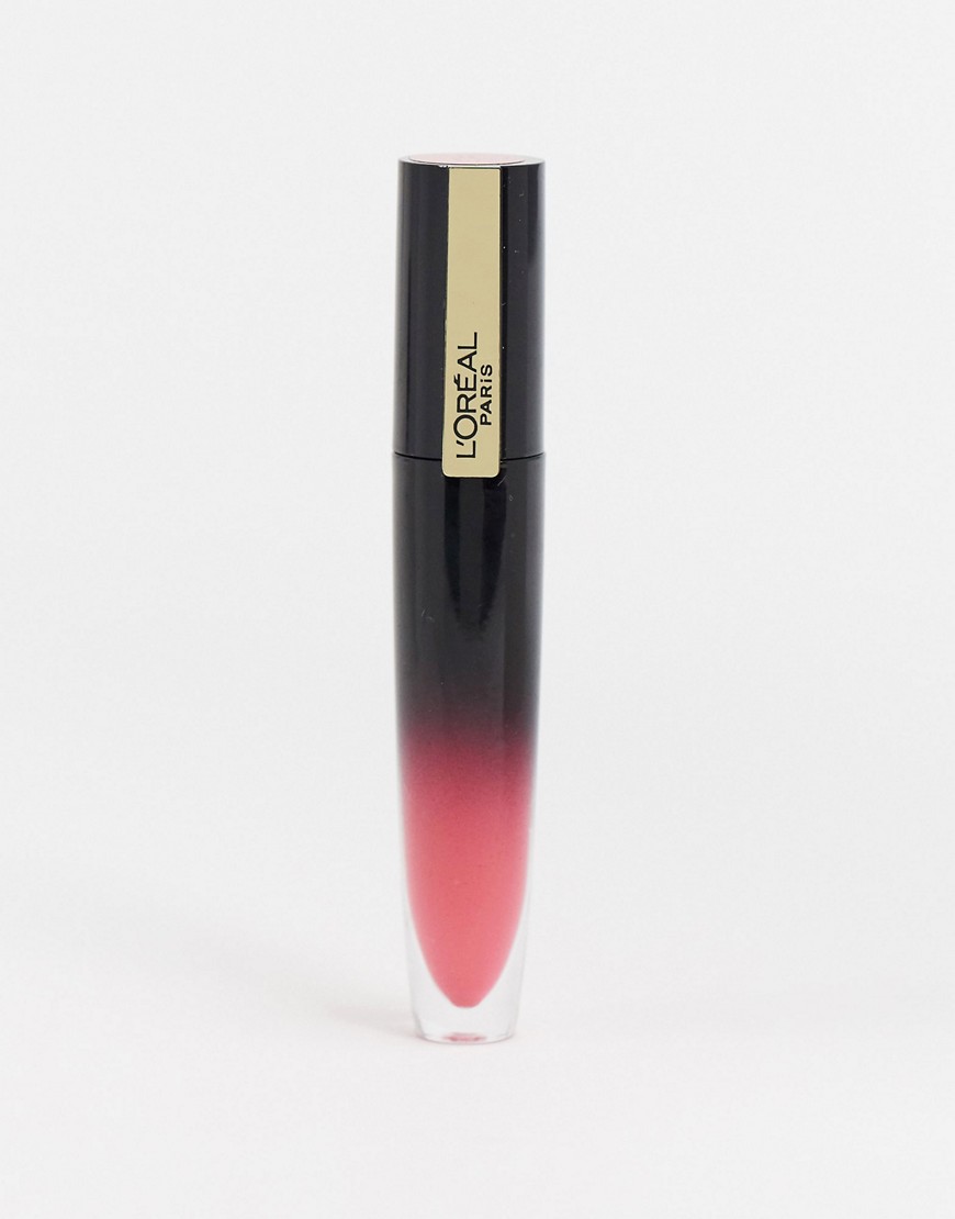 фото Блестящая жидкая губная помада l'oreal paris - brilliant signature (be innovative)-розовый