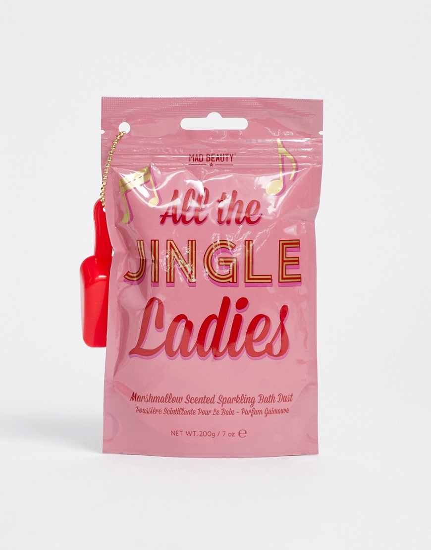 фото Блестящий порошок для ванны с ароматом маршмеллоу jingle ladies-бесцветный beauty extras
