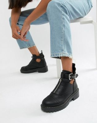 Blink Flat Ankle Boots | ASOS