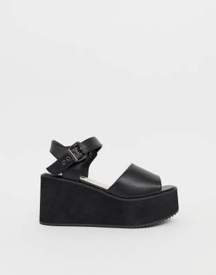 asos black wedge sandals