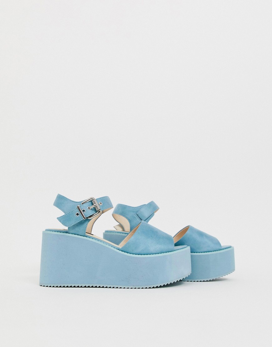 Blink – Sandaler med platåklack-Blå