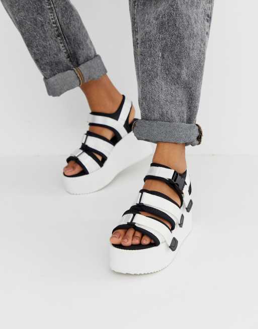 Blink sporty platform wedge sandals | ASOS