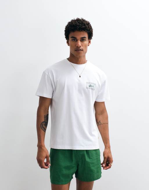 BLKVIS - Hvid kortærmet T-shirt med grafik på ryggen, 3 af 9