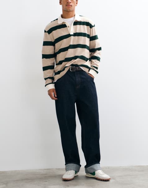 BLKVIS jeans in denim con cimosa a fit ampio co-ord, blu indaco - view 1