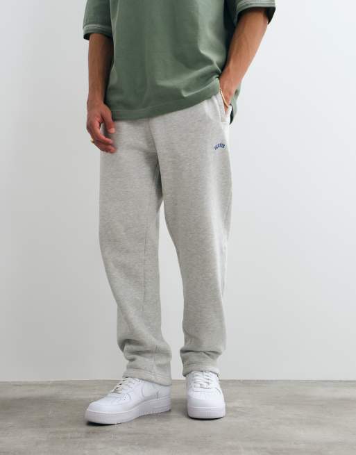 BLKVIS logo regular fit joggers i grått, 5 av 5