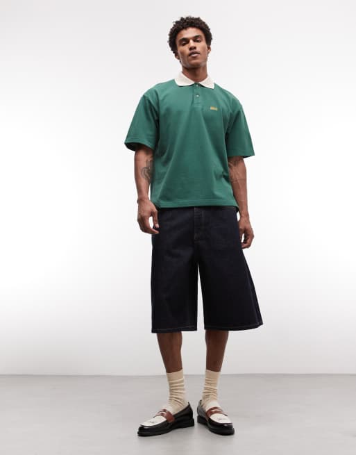 BLKVIS - Polo in piqué verde, 3 di 5