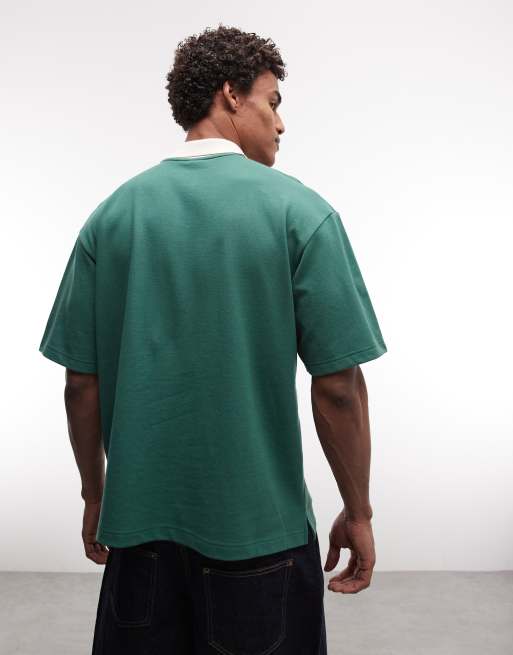 BLKVIS - Polo verde de piqué, 4 de 5