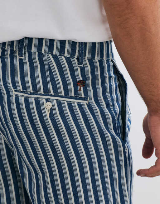 BLKVIS randiga denimshorts set i blå multi, 5 av 5