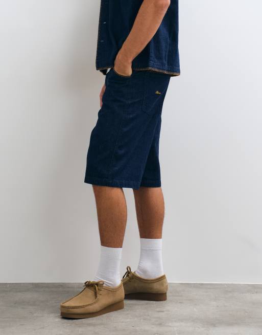 BLKVIS script denim patterned shorts co-ord in blue, 2 of 5