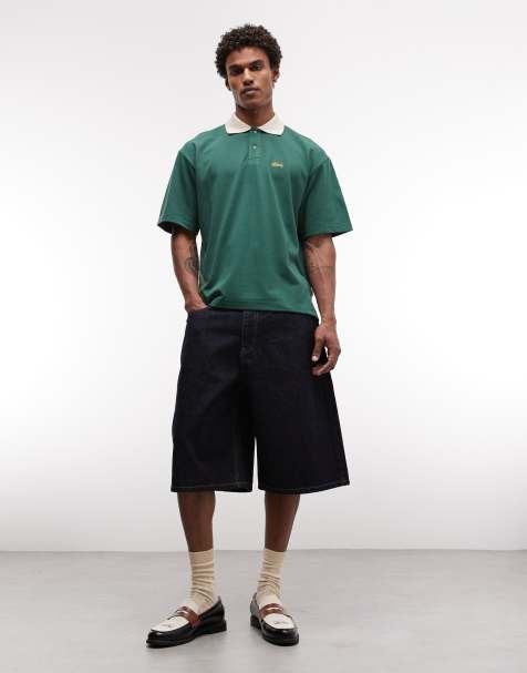 BLKVIS script denim shorts in indigo blue - view 1