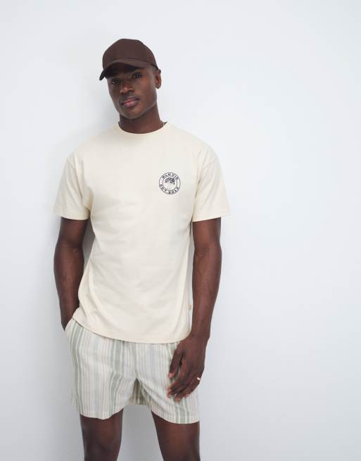 BLKVIS – Source – T-Shirt in Cremeweiß mit Rückengrafik, 5 von 9