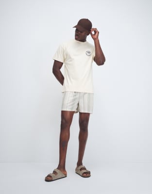 Blkvis Source T-shirt With Back Graphic In Gray
