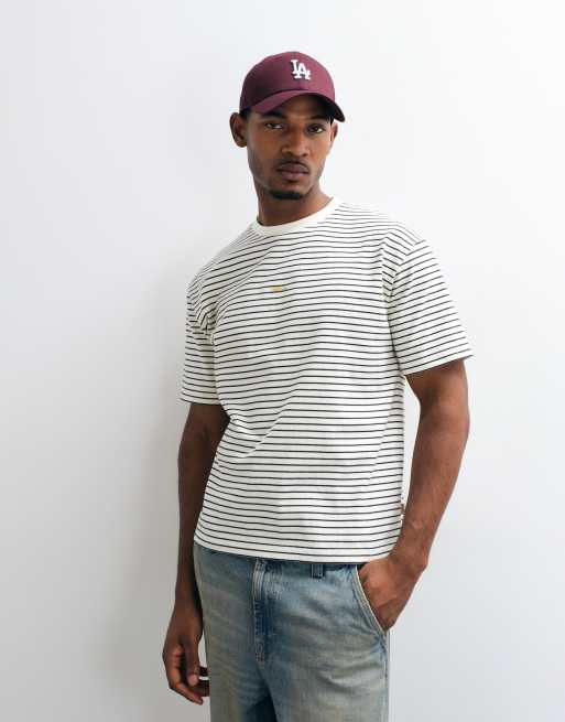 BLKVIS t-shirt à manches courtes rayé avec logo multicolore, 1 de 5