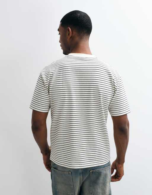 BLKVIS t-shirt à manches courtes rayé avec logo multicolore, 5 de 5