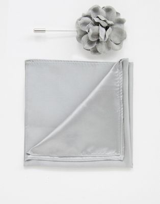 Blomsternål og lommetørklæde fra Devils Advocate-Sølv