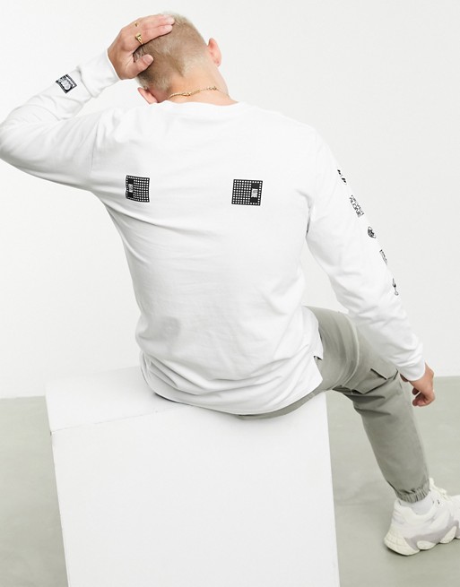 Blood Brother aldgate long sleeve in white