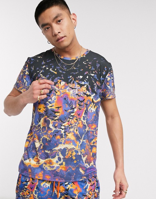 Blood Brother all over print t-shirt in multi