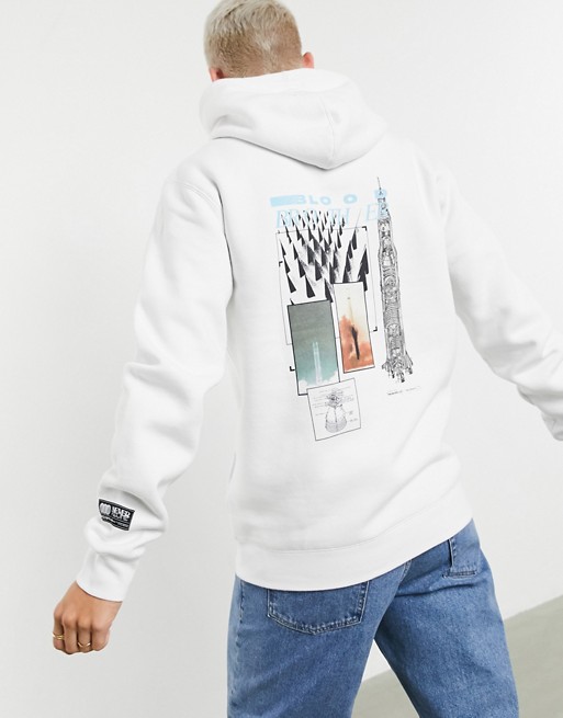 Blood Brother erith hoodie in white