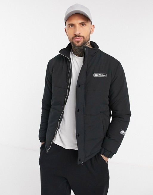 Blood Brother manor puffer jacket in black