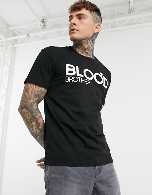 Blood brother t-shirt trademark in black