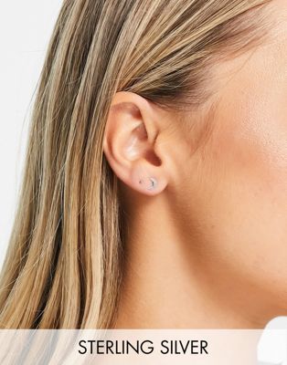Bloom & Bay sterling silver half moon earrings