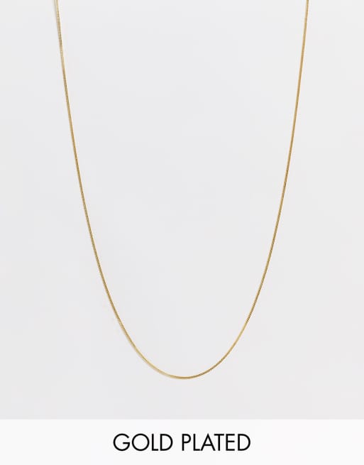 Bloom & Bay gold plated 42 cm chain necklace