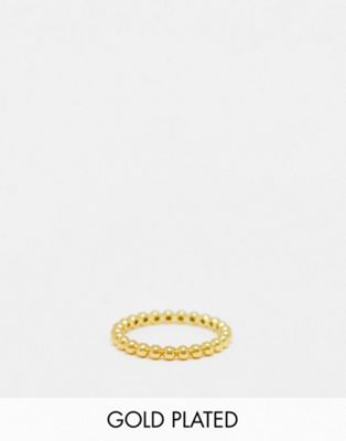 Bloom & Bay gold plated ball bearing band ring