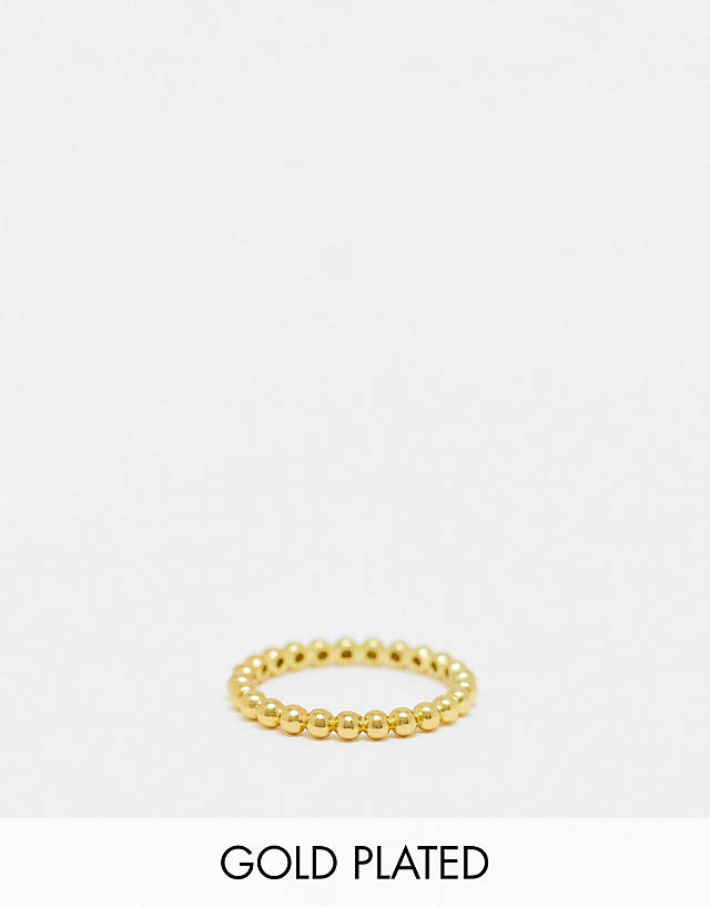 Bloom and Bay - Bloom & Bay gold plated ball bearing band ring