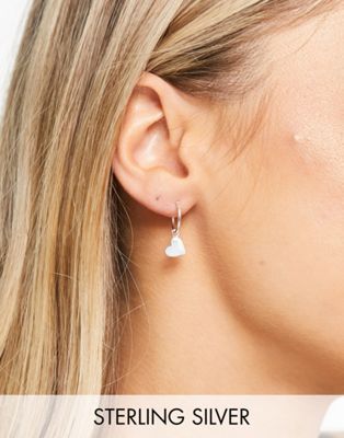 Bloom & Bay heart sterling silver earrings