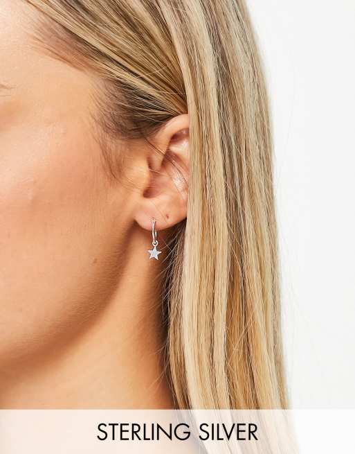 Bloom & Bay – Kolczyki ze srebra wysokiej próby z zawieszką w kształcie gwiazdki